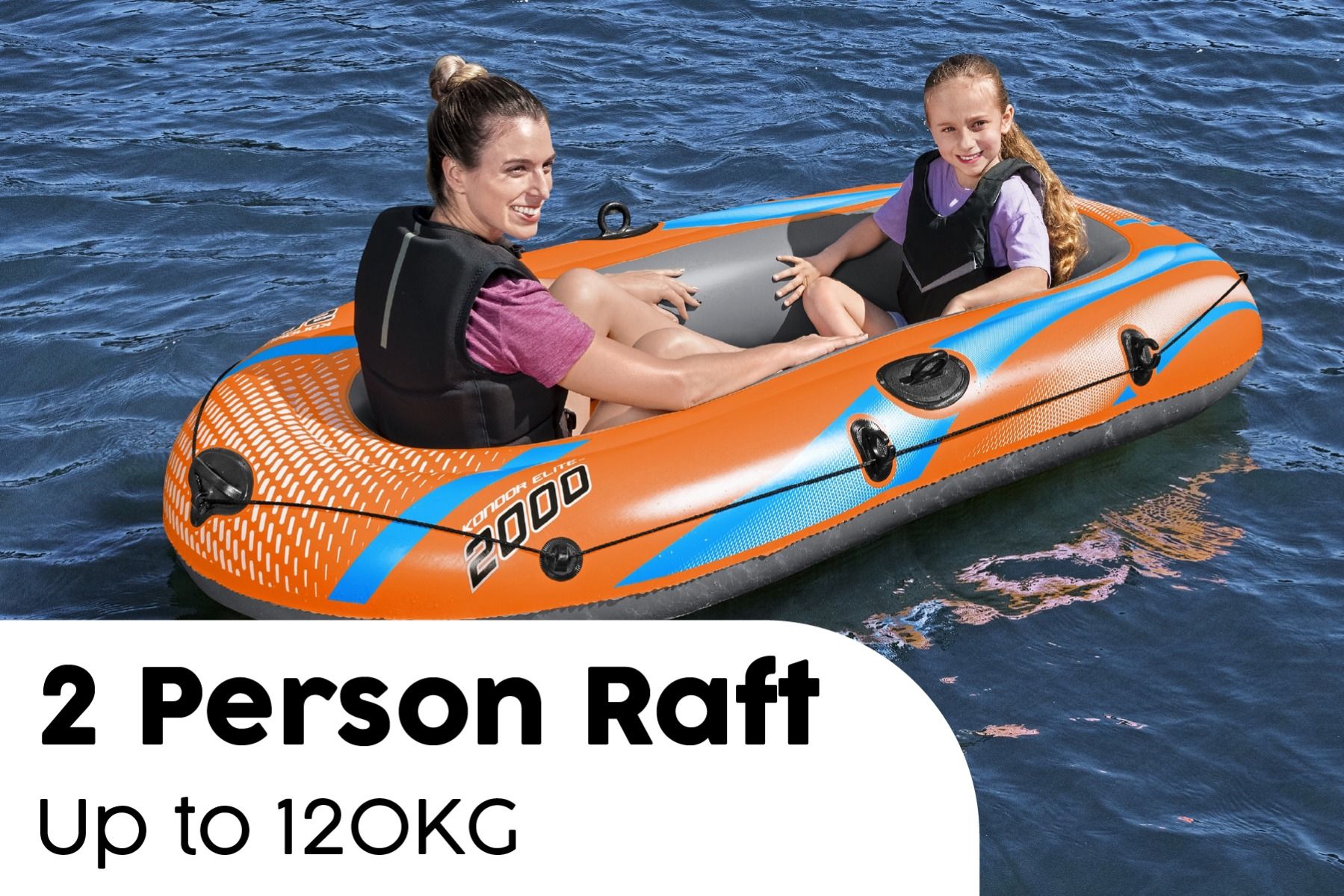 Надувная лодка 196х106см Kondor Elite 2000, до 120кг Bestway 61139