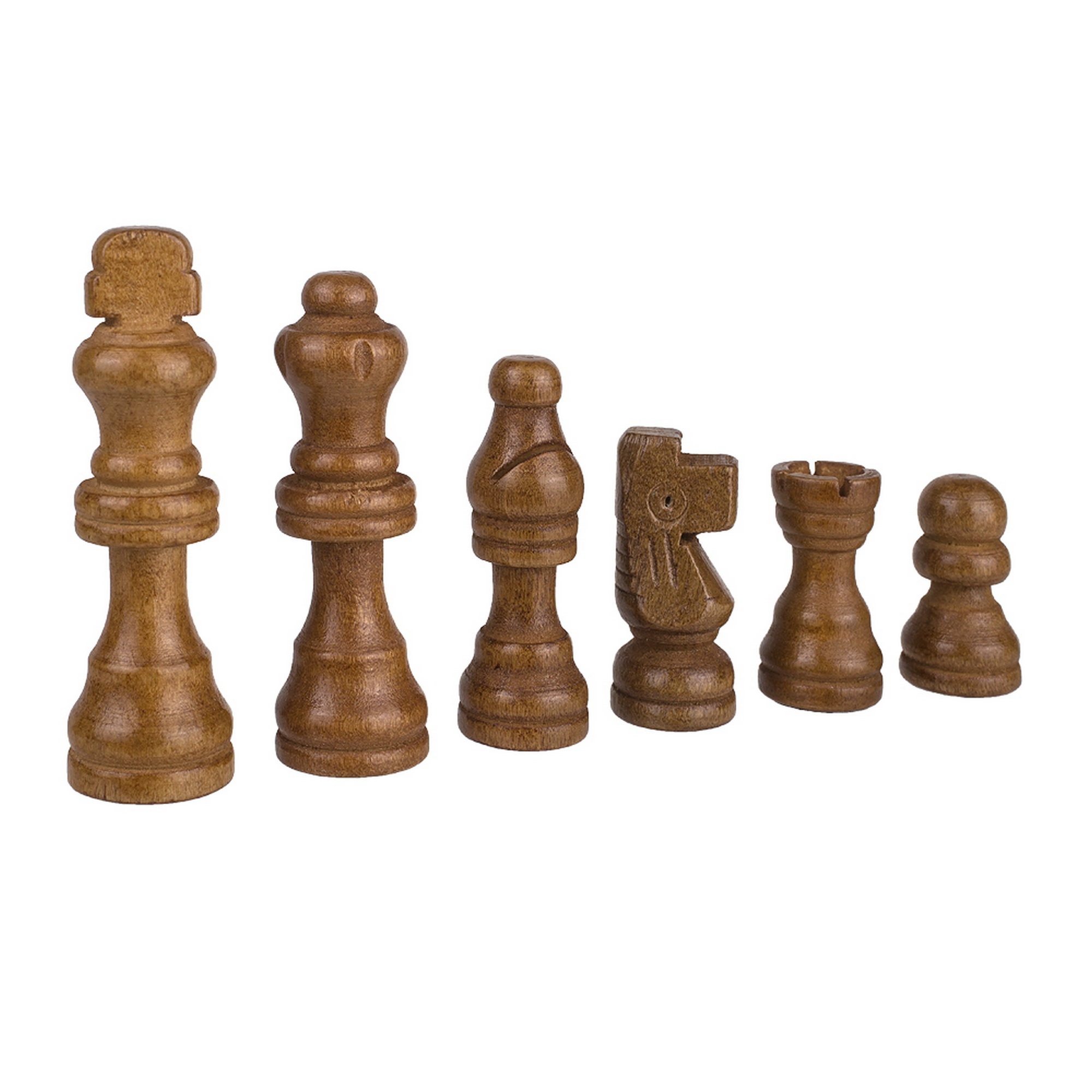 Шахматные фигуры деревянные с подложкой 6,4см Partida parfig64