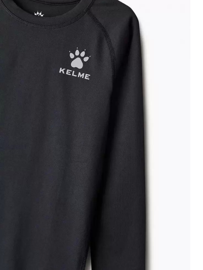Детское термобелье (верх) Kelme Tech Fit Long Sleeve (Thin) Kids 3893113-000 Black