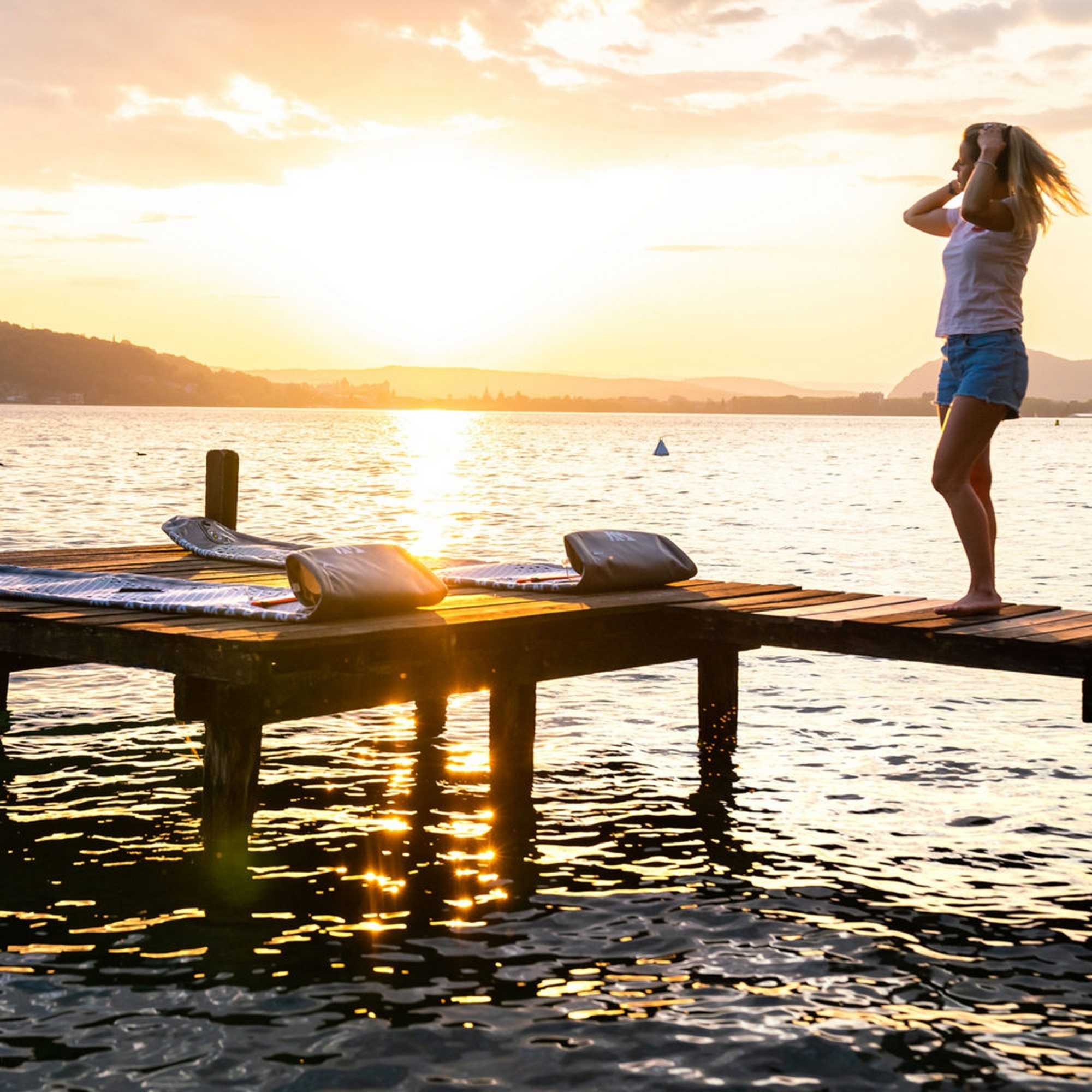 SUP-доска 315х79х15см, Ambient Light System, киль, лиш, до 140кг Aqua Marina Glow BT-24GL