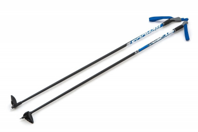 Палки стекловолокно 100% лыжные STC Blue BRADOS LS Sport