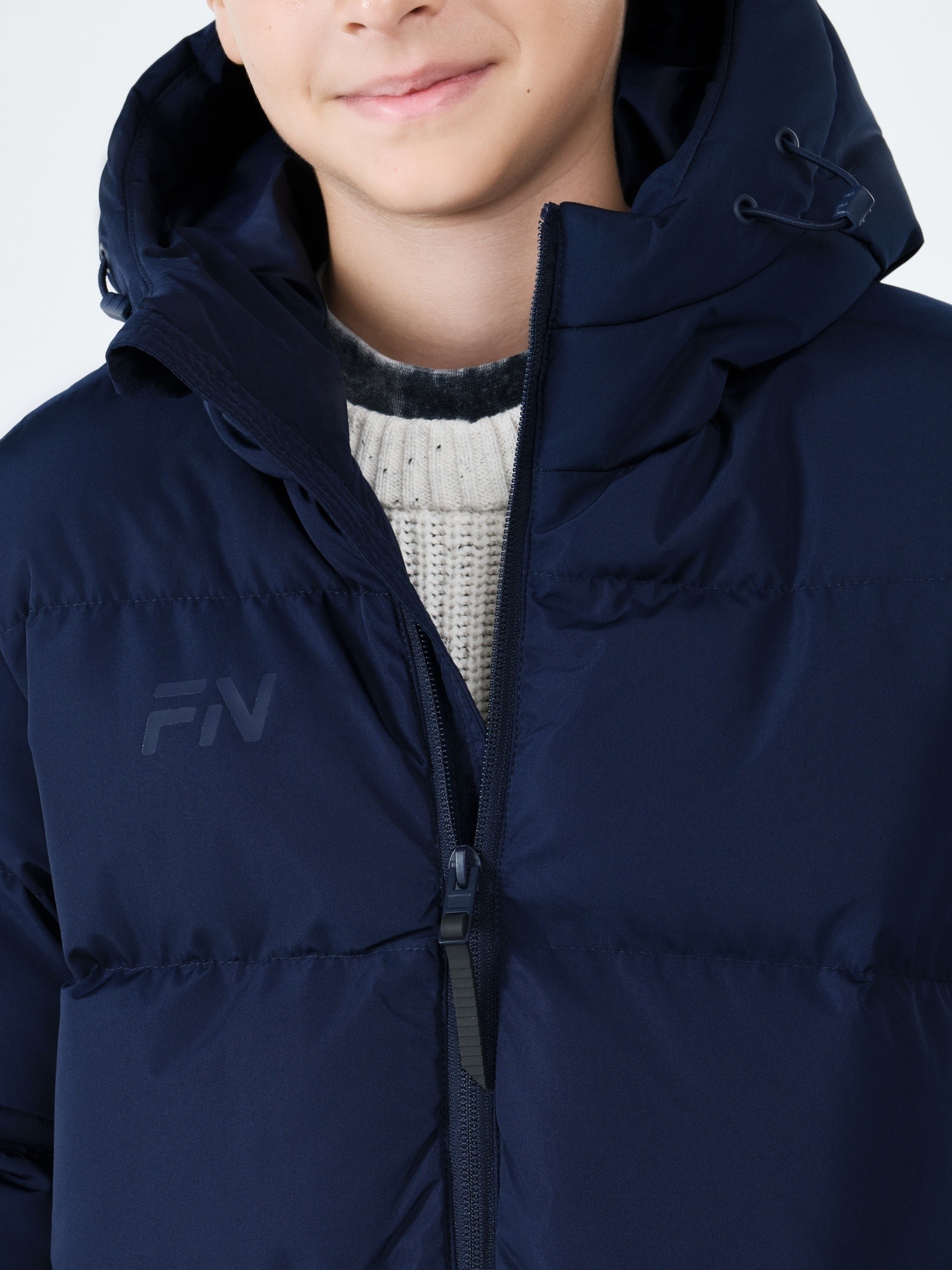 Детский пуховик FN Snowfall Long Kid KFN4201001-424 Dark Blue