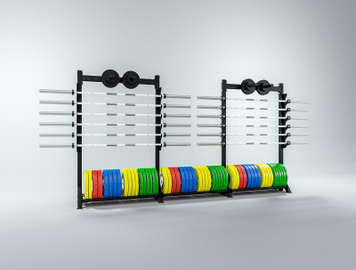 Модульные стеллажи YouSteel СТМ-3300-1950-грифы