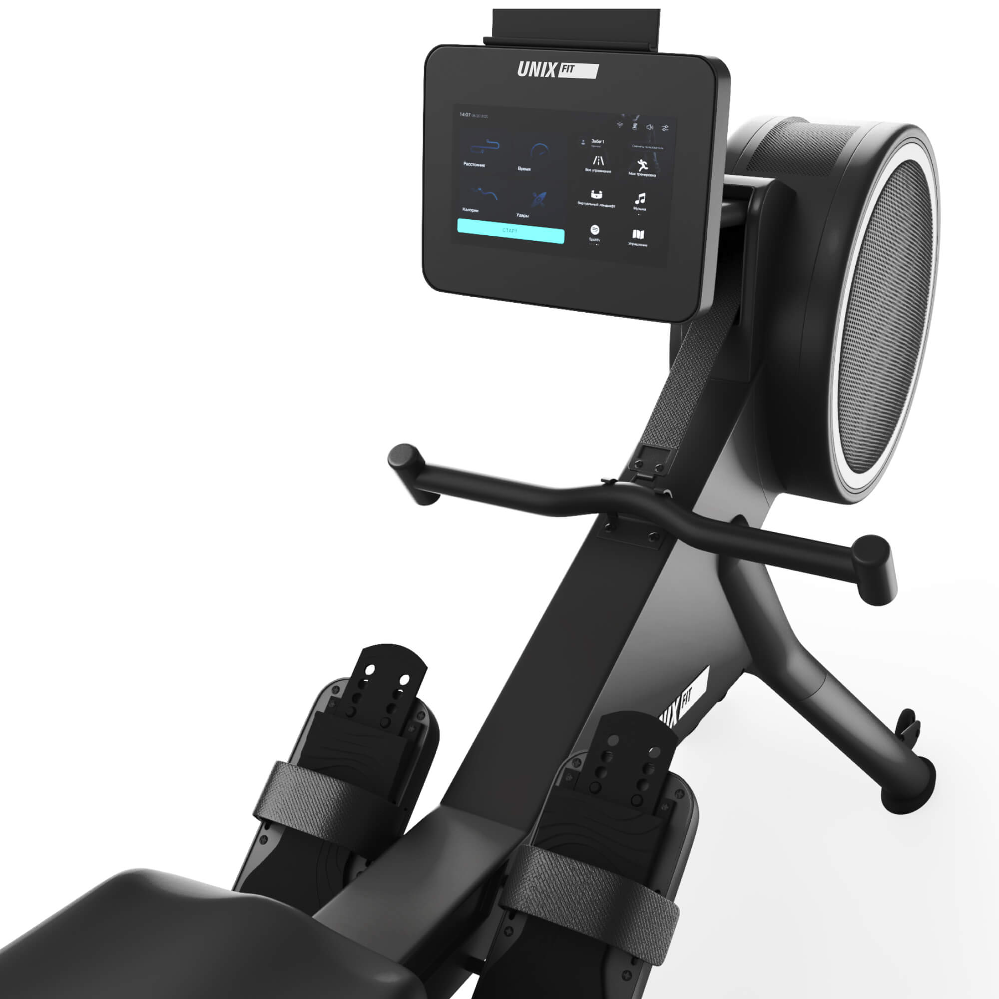 Гребной тренажер UnixFit Air Magnetic Rower-1100 PRO (10.1 TFT) RM1100PROTFT10