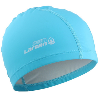 Шапочка плавательная Larsen Swim PU106 бирюзовый
