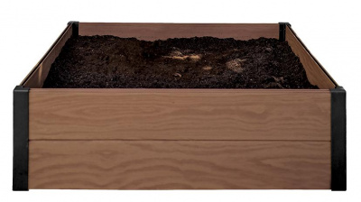 Кашпо грядка, коричневое, Maple Square
