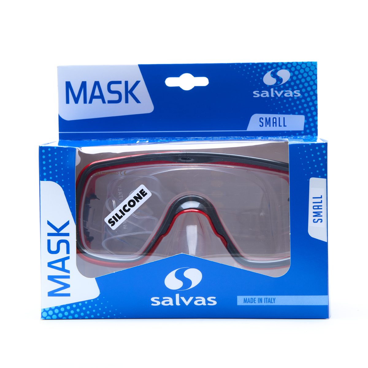 Маска для плавания детская Salvas Geo Jr Mask CA105S1RYSTH красный