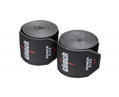 Бинты боксерские 350см Clinch Boxing Hand Wrap Power Flex C239 серый
