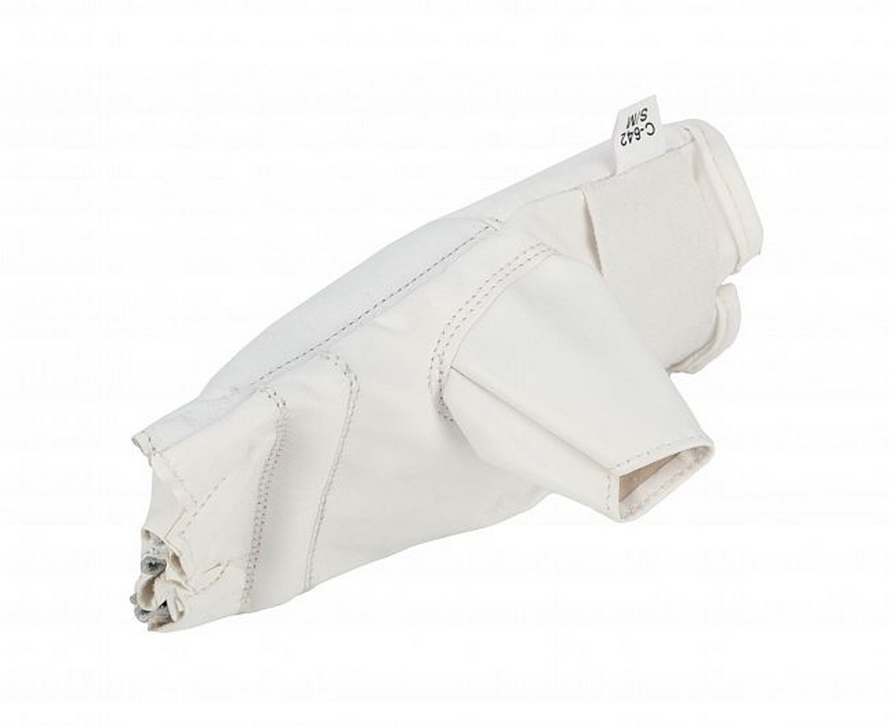 Перчатки снарядные (Шингарты) Clinch Bag Gloves Cut Finger Kyokushinkai C642 белый