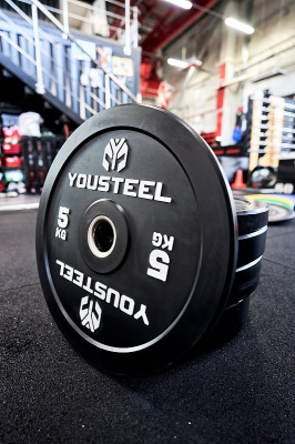 Диск EVO BUMPER PLATE 5кг YouSteel черный