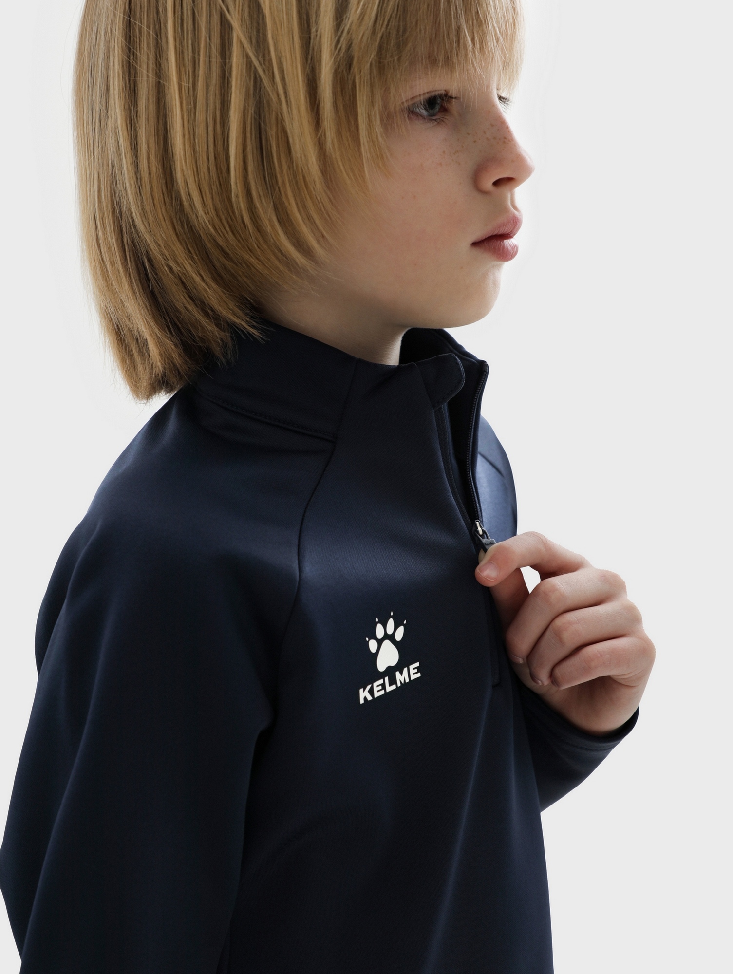 Детская олимпийка Kelme Children's Pullover (plus Fleece) 7461TT3052-416 Dark Blue