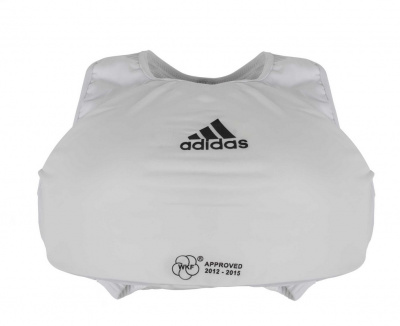 Защита груди женская Adidas WKF Lady Protector белая 666.14