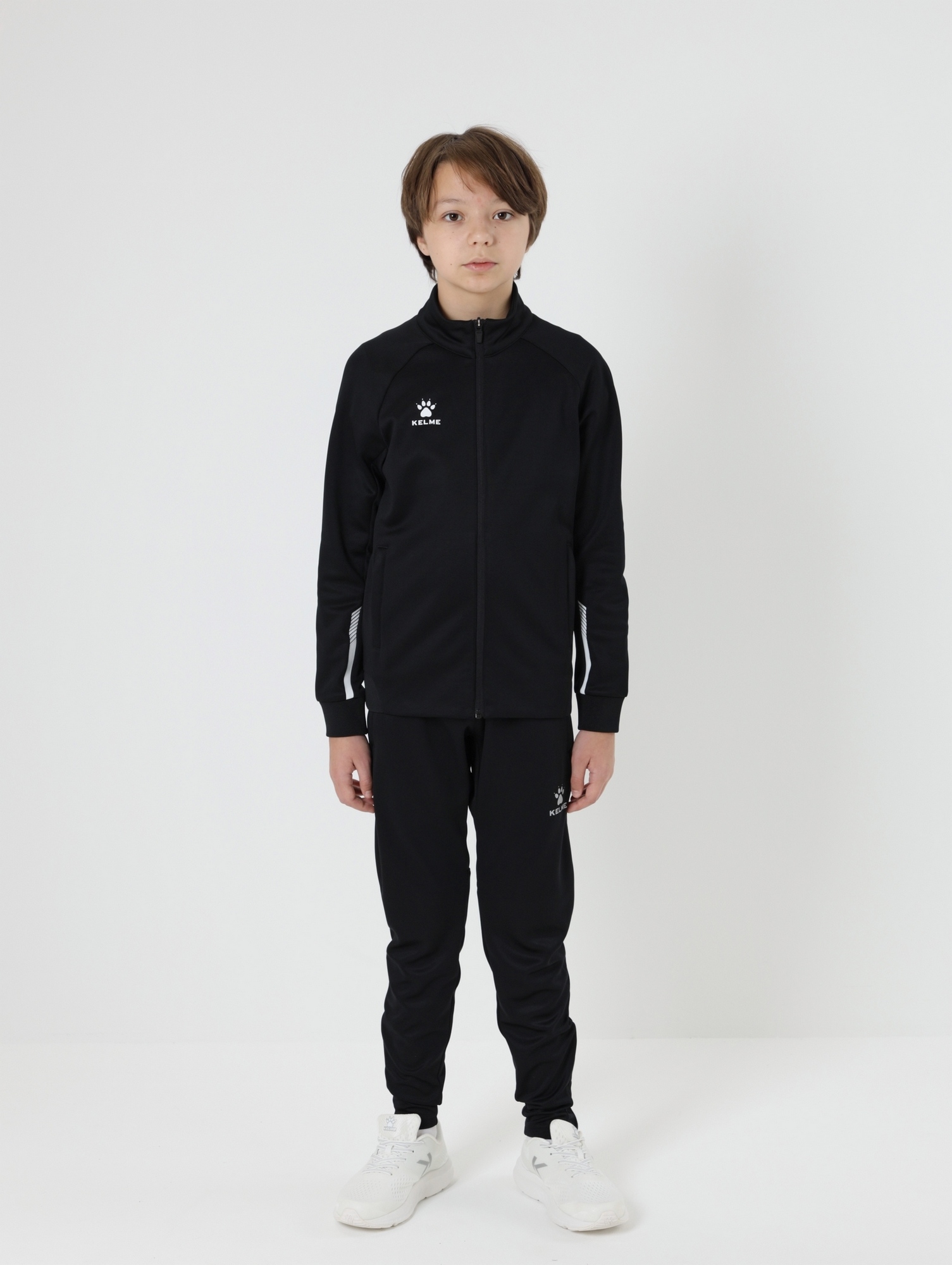 Детская олимпийка Kelme Children's Knitted Jacket (fleece) 7461WT3143-000 Black
