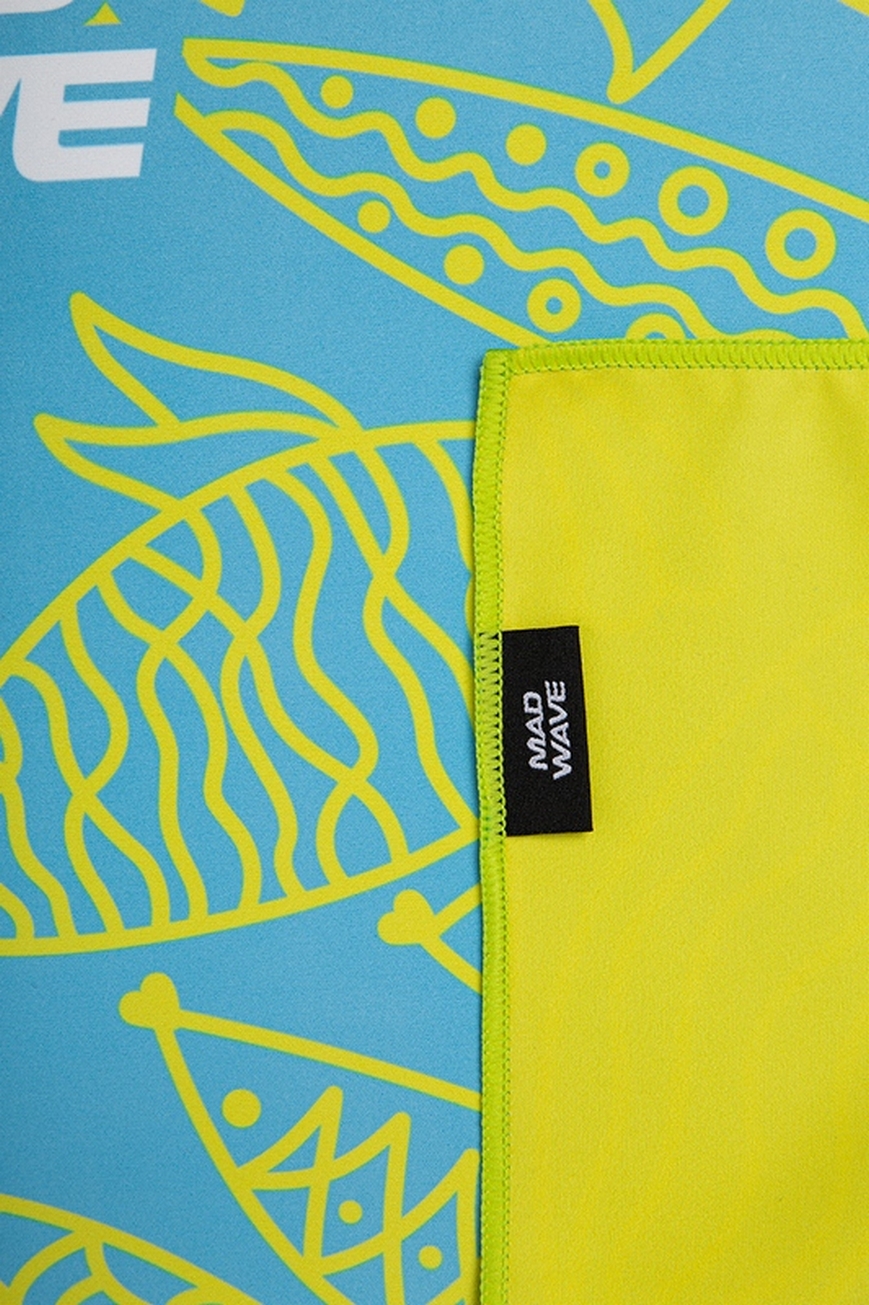 Полотенце из микрофибры Mad Wave Microfiber towel Fishes M0764 06 1 00W