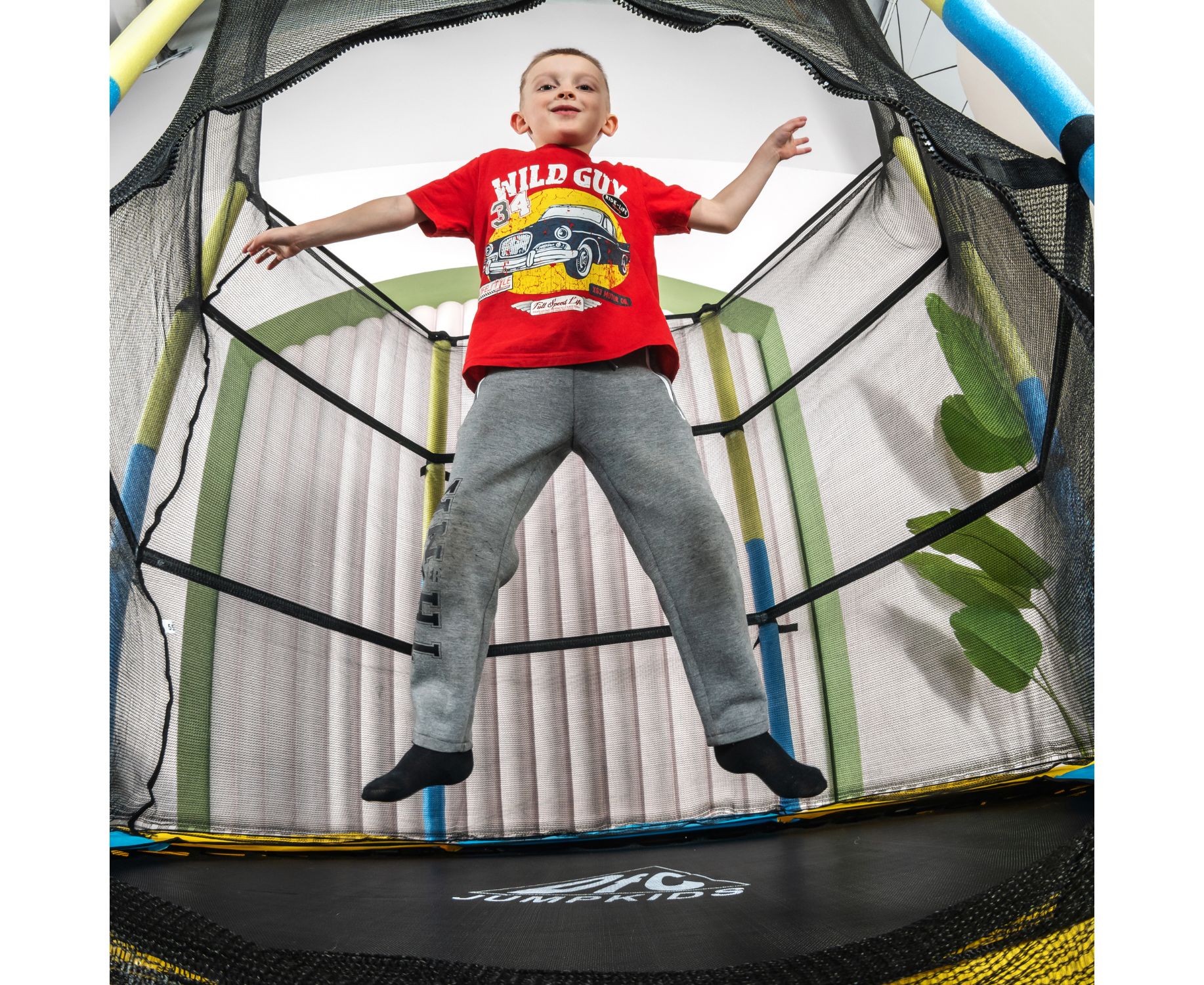 Батут DFC Jump Kids 55" (137см) 55INCH-JD-YB желто-синий