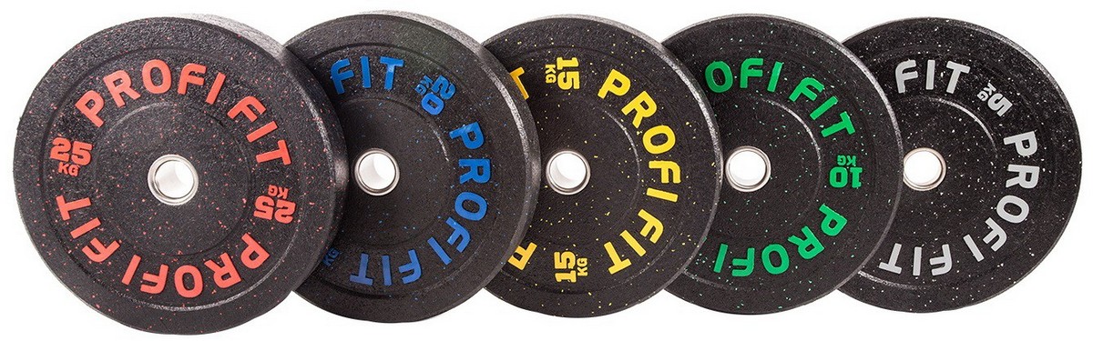 Диск для штанги Hi-Temp с цветными вкраплениями, d51 15кг Profi-Fit
