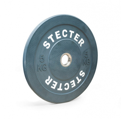 Каучуковый тренировочный диск 5 кг (серый) Stecter
