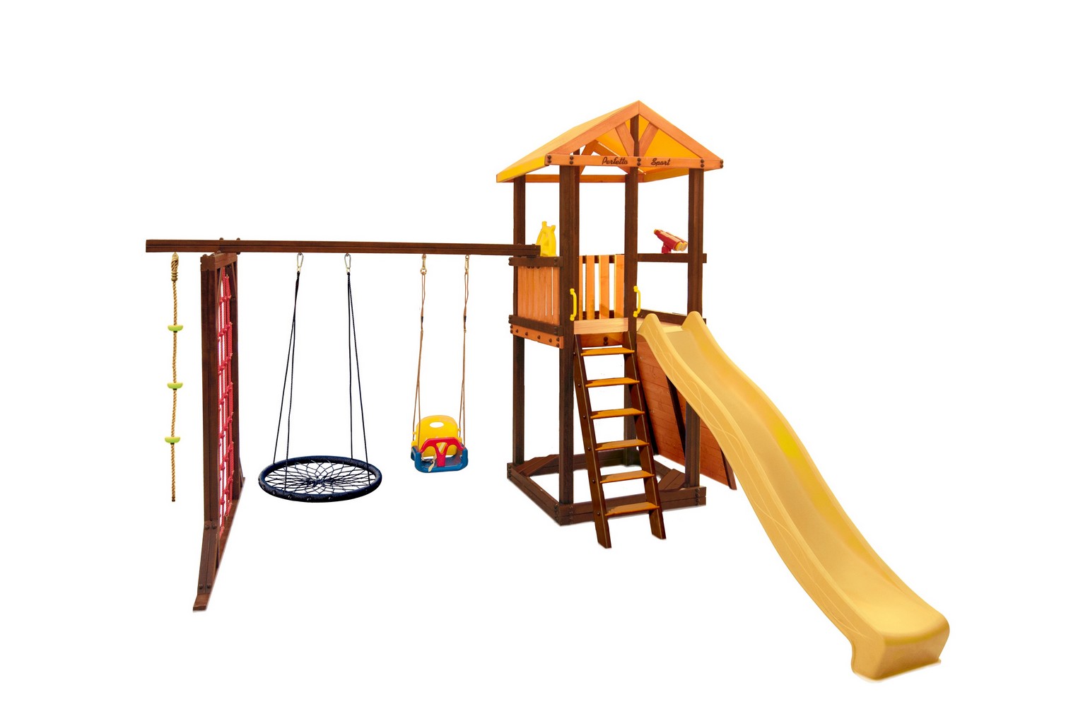 Игровой комплекс Perfetto Sport Pitigliano-11 + качели Паутина