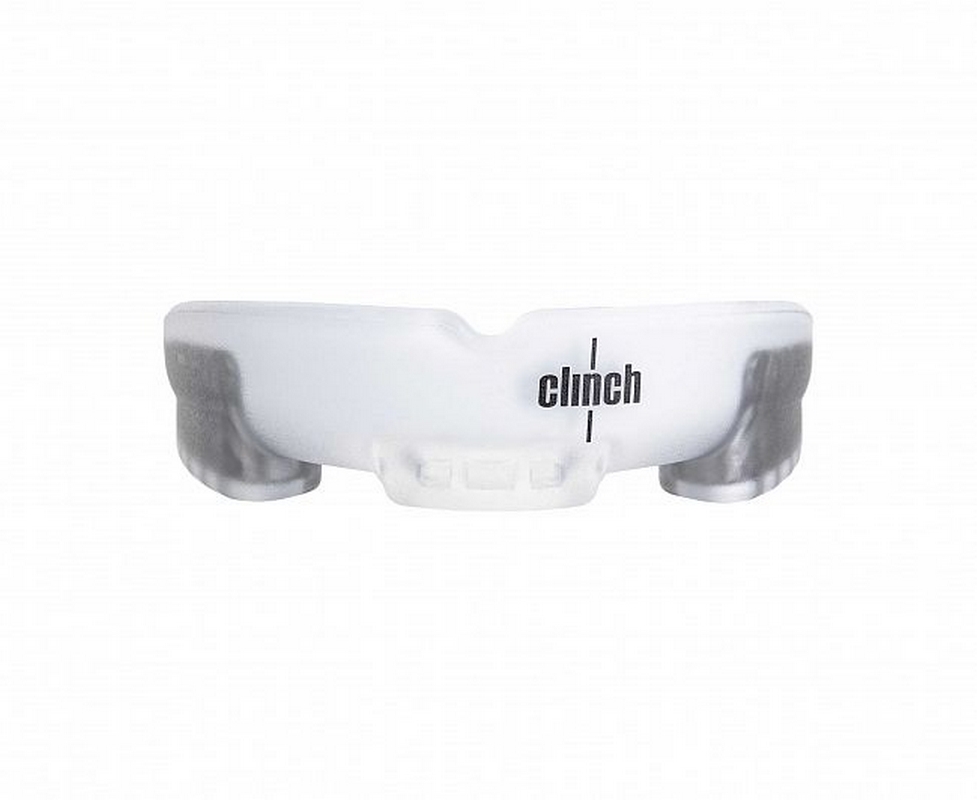 Капа одночелюстная Clinch Contender Triple Layer Mouthguard C513 бело-серебристый
