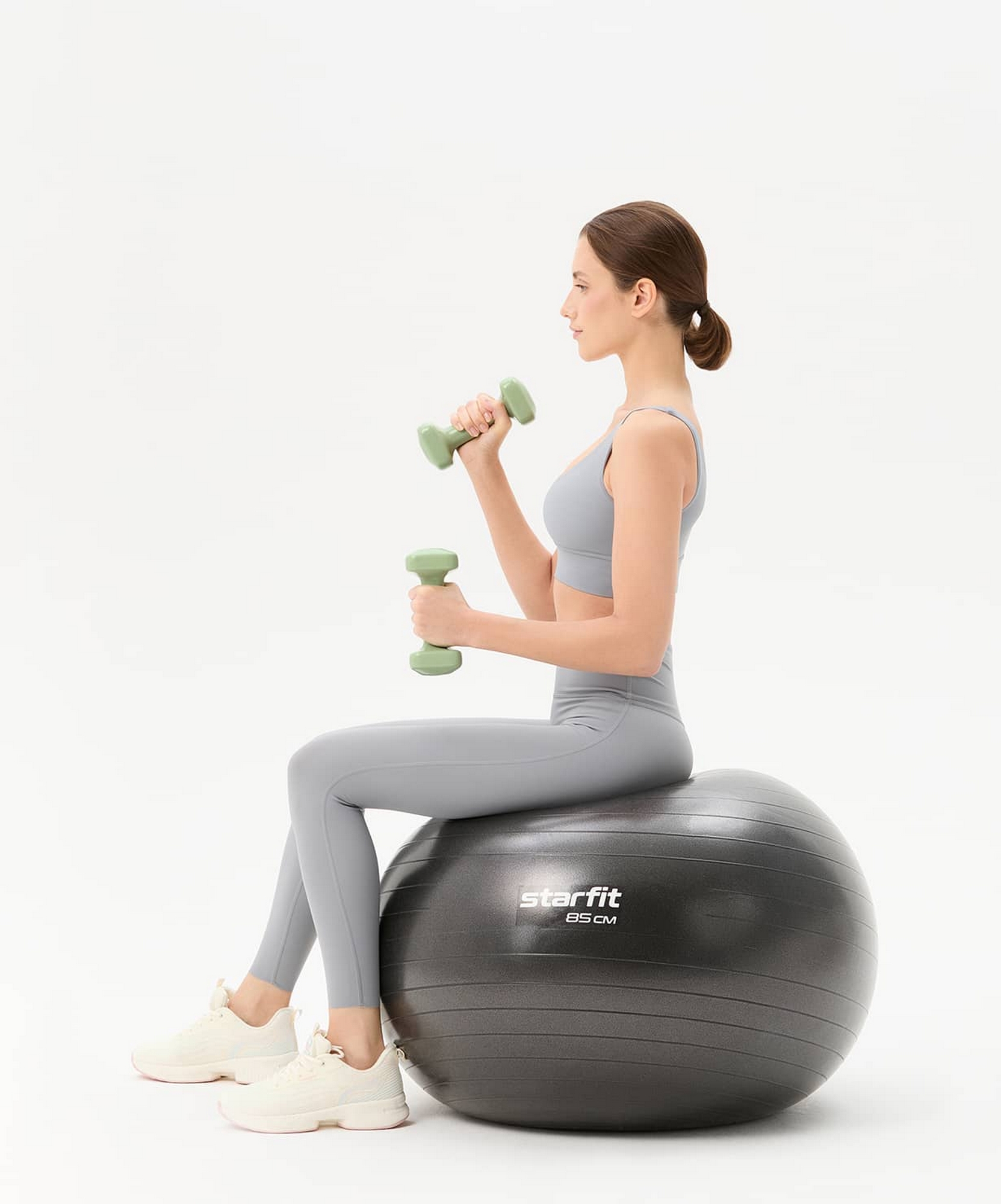 Гантель виниловая 2,5 кг Star Fit DB-106 оливковый