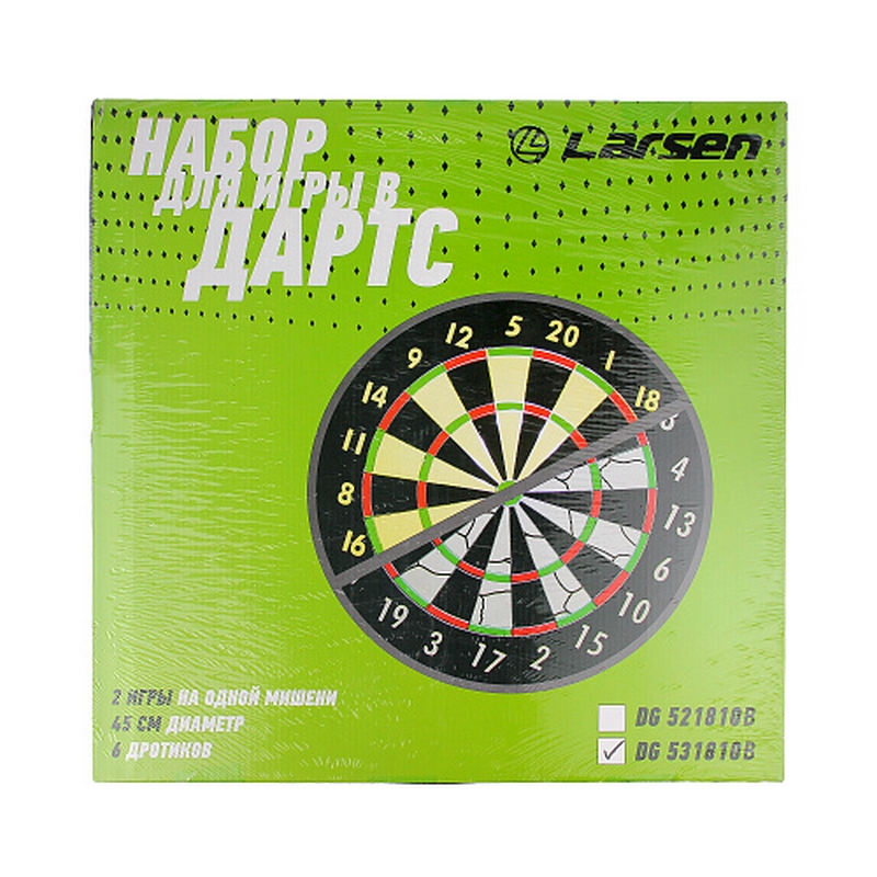 Набор для игры в дартс d45см Larsen DG531810B