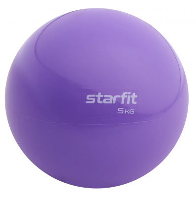 Медбол 5 кг Star Fit GB-703 фиолетовый пастель