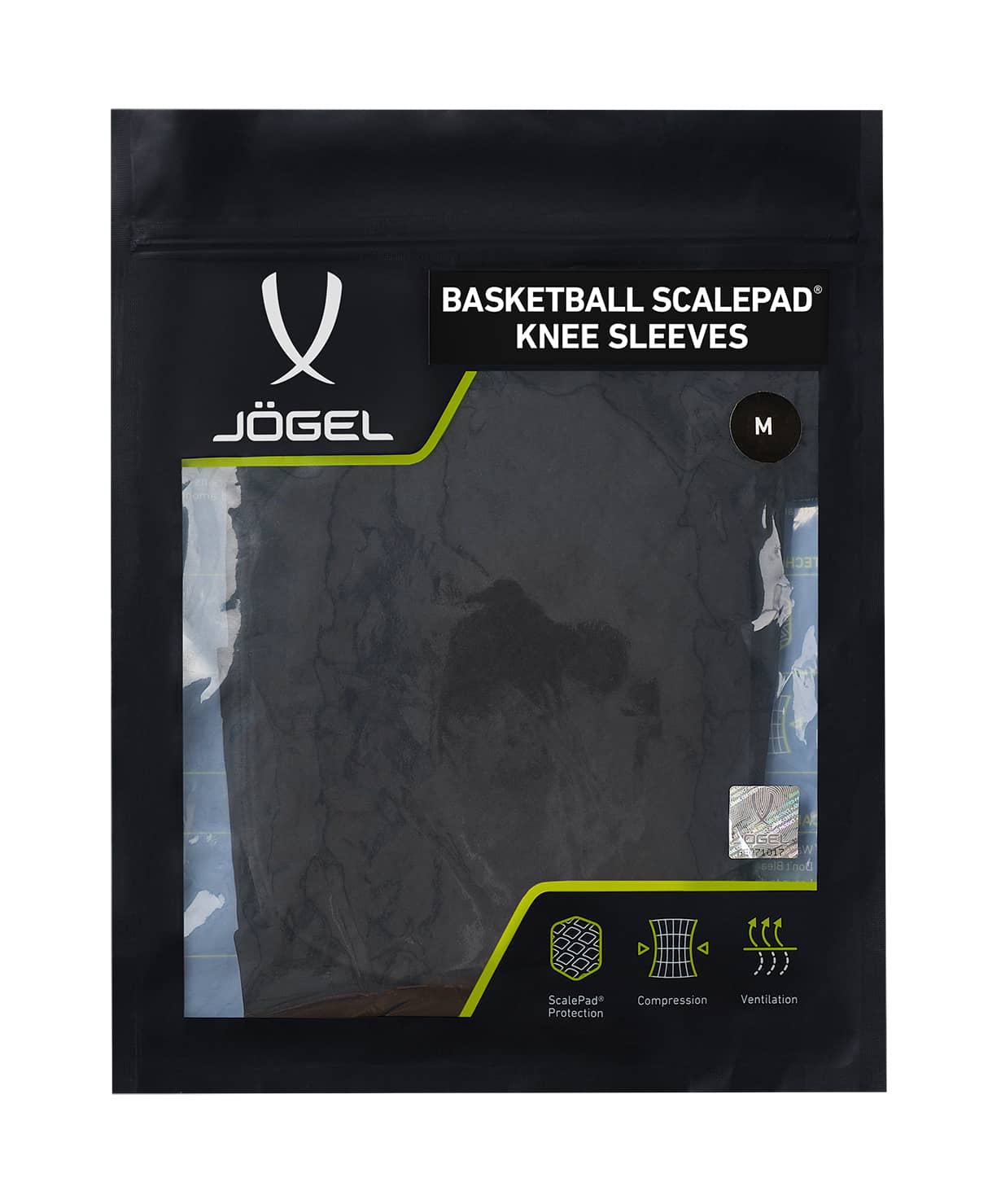 Наколенники баскетбольные с защитой Jogel ScalePad Knee Sleeves, черный