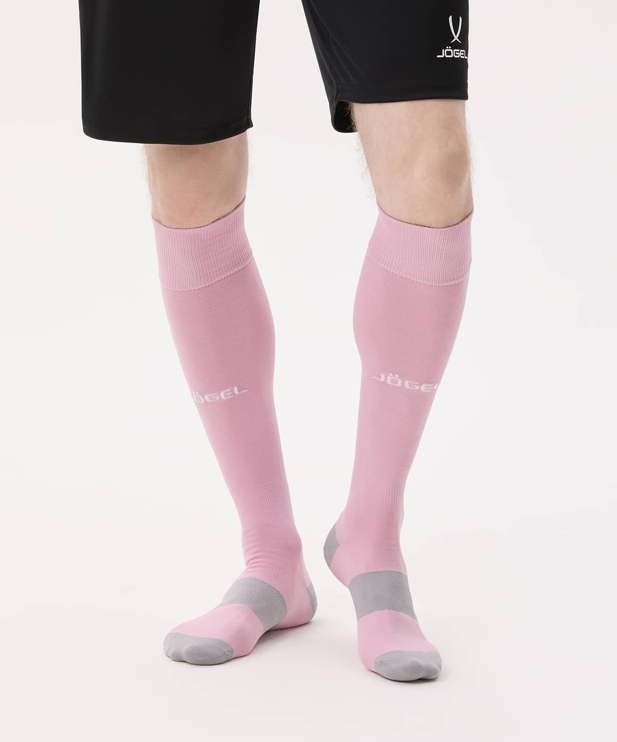 Гетры футбольные Jogel CAMP BASIC SOCKS, розовый\белый
