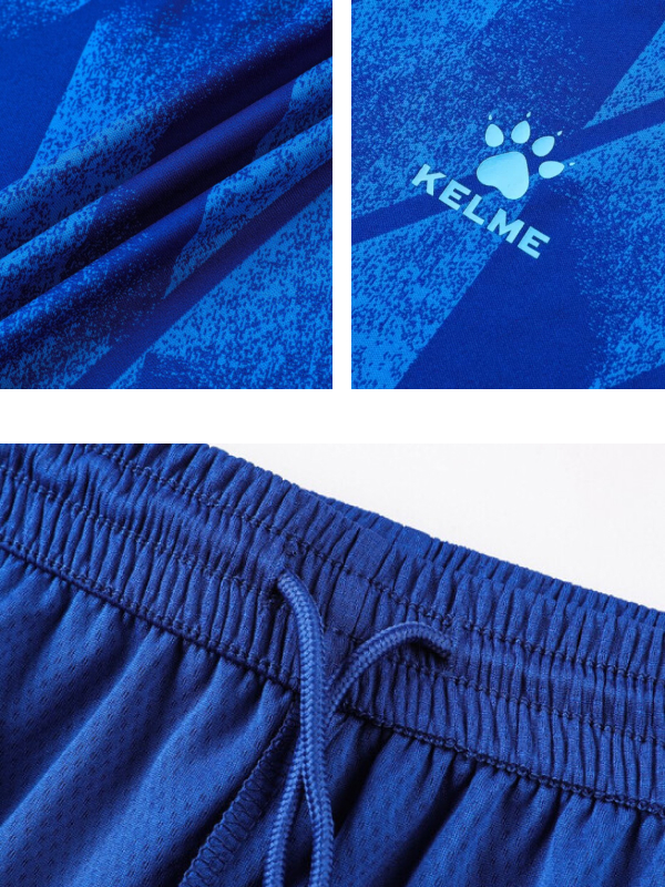 Футбольная форма Kelme Short-Sleeved Football Suit 8251ZB1007-416 Blue