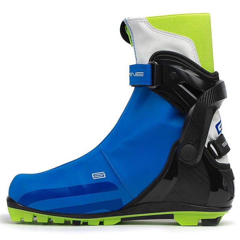 Лыжные ботинки NNN Spine Concept Skate PRO 297 синий\черный\салатовый