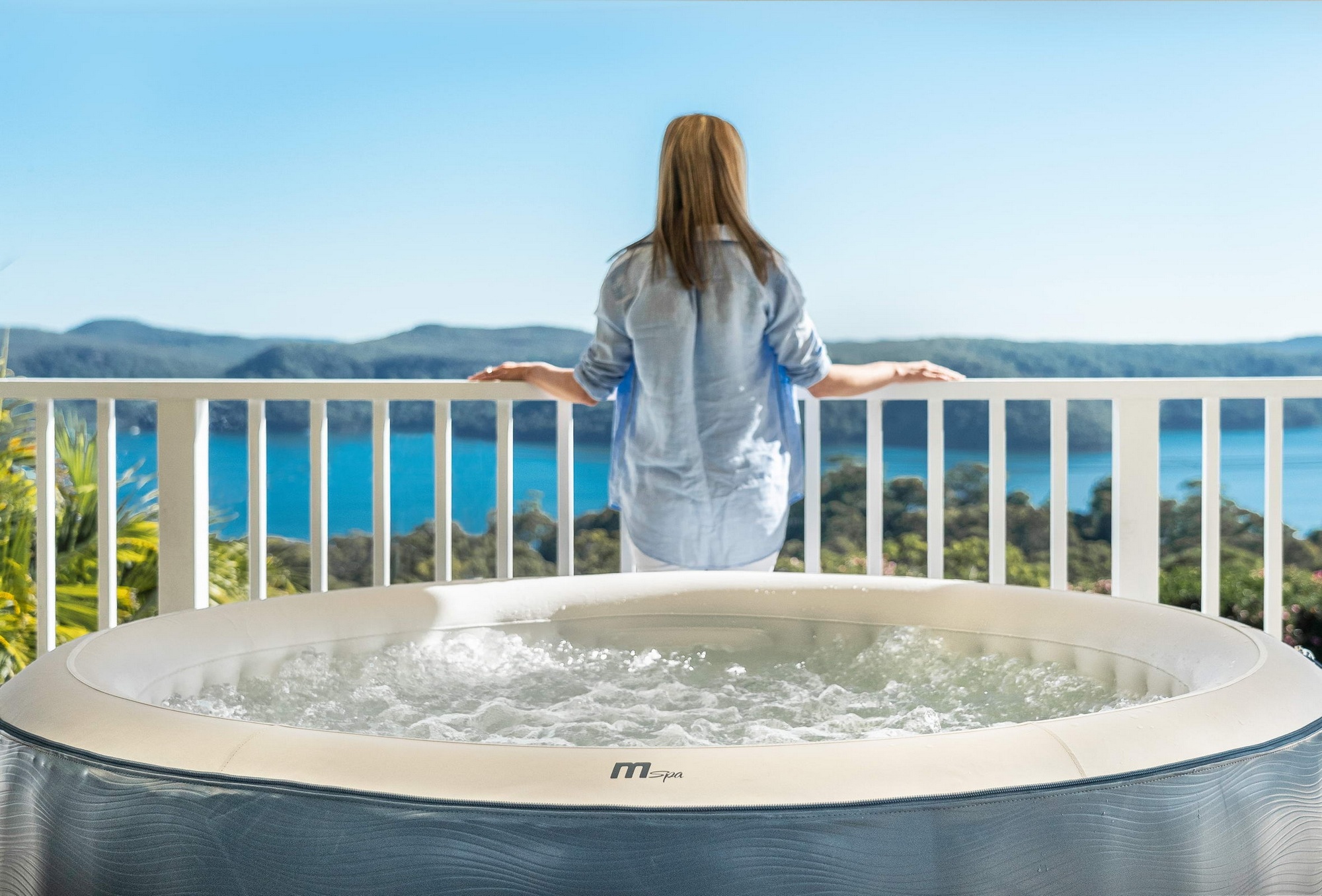 СПА-бассейн 204х70см, круглый 930л, аэромассаж MSpa Vento P-VE063