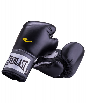 Перчатки тренировочные Everlast Pro Style Anti-MB 2314U, 16oz, к/з, черный