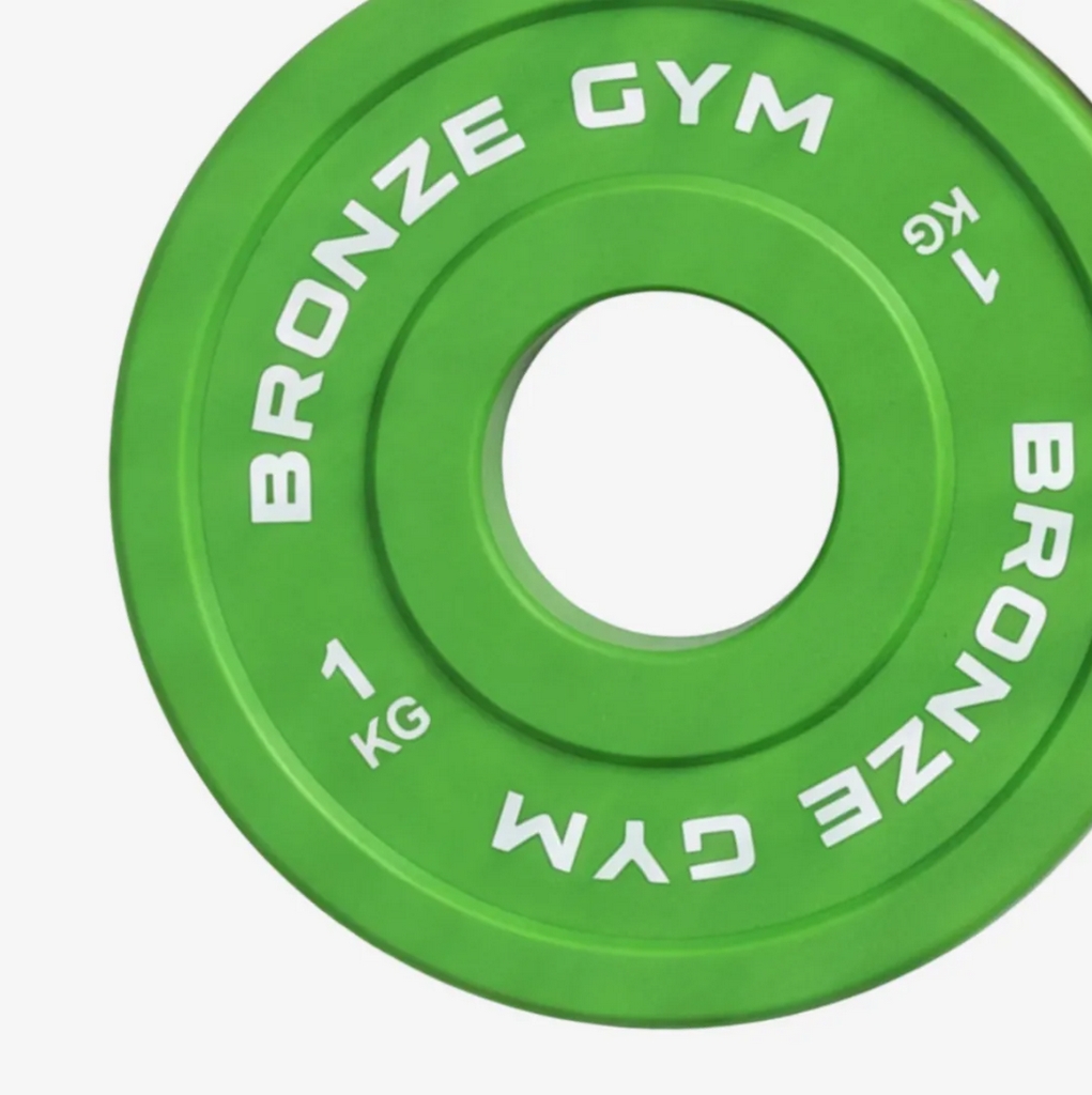 Диск олимпийский тяжелоатлетический 1 кг Bronze Gym BGPLWL010 зеленый