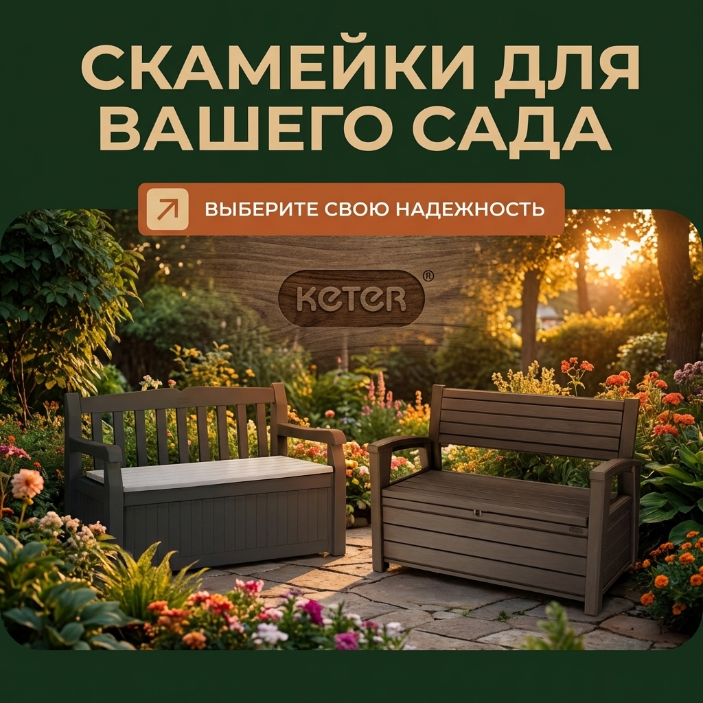 Скамейки пластиковые