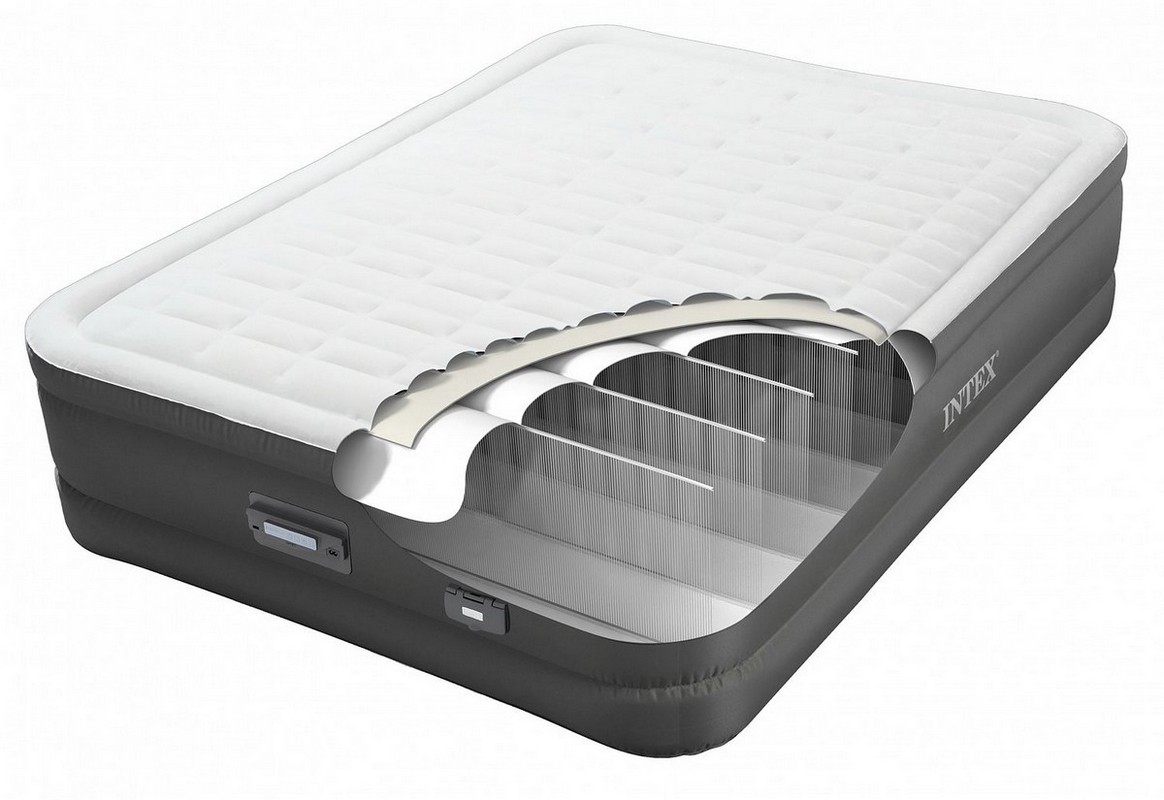 Надувной матрас (кровать) 152х203х46см Intex PremAire Elevated Airbed 64486