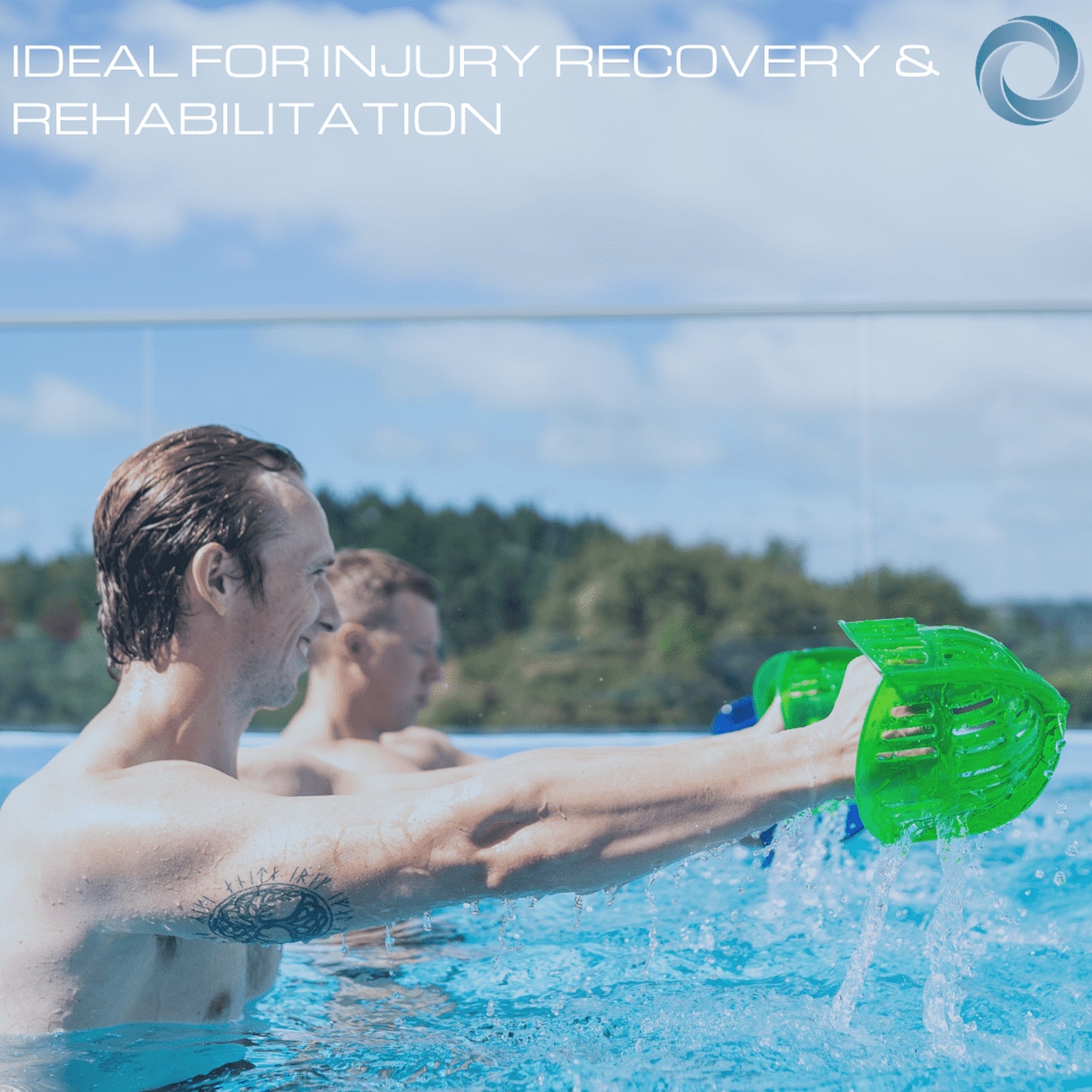 Аквагантели Hydrorevolution Aqualogix Bells HR\MRPCBELL\00-00-00 среднее сопротивление, дымчатый, пара