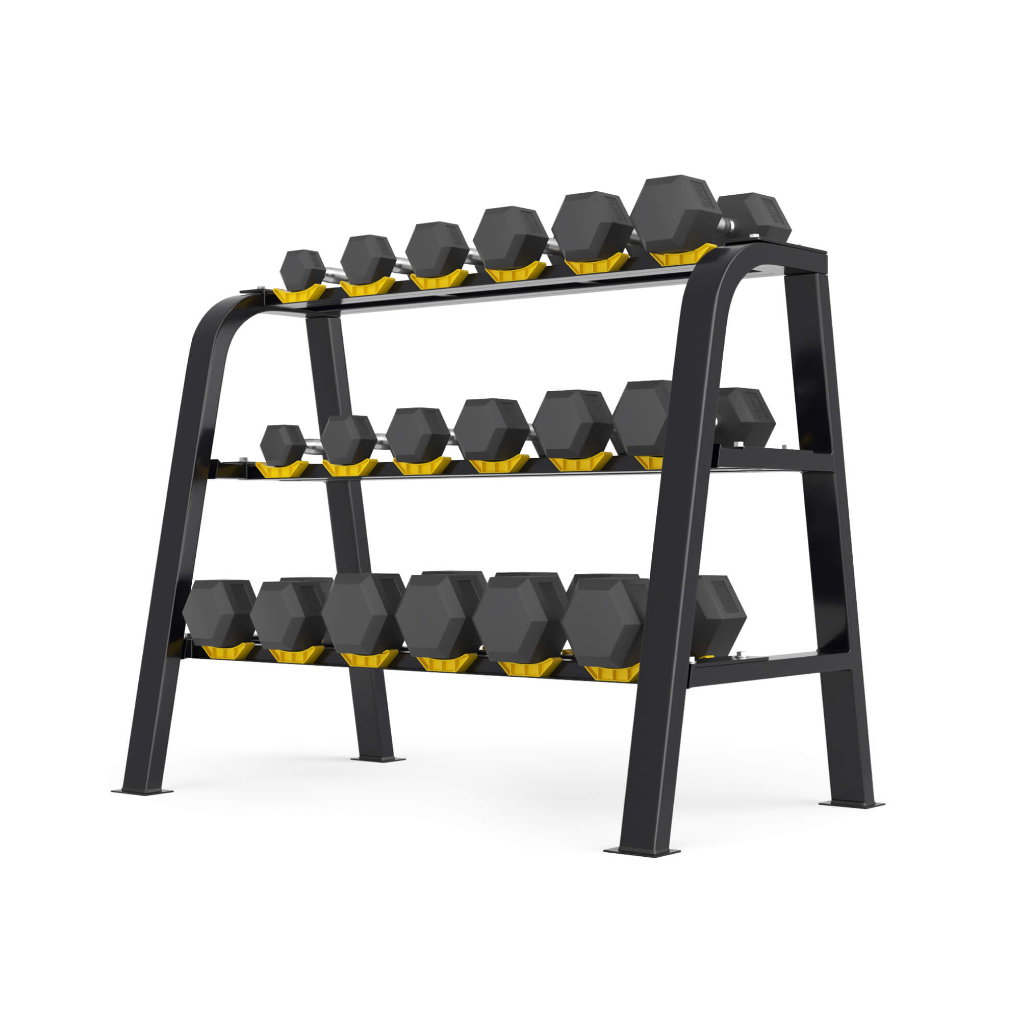 Стойка для гантелей UnixFit DumRack 9 PRO (500 кг) DBRK9PBKYL500