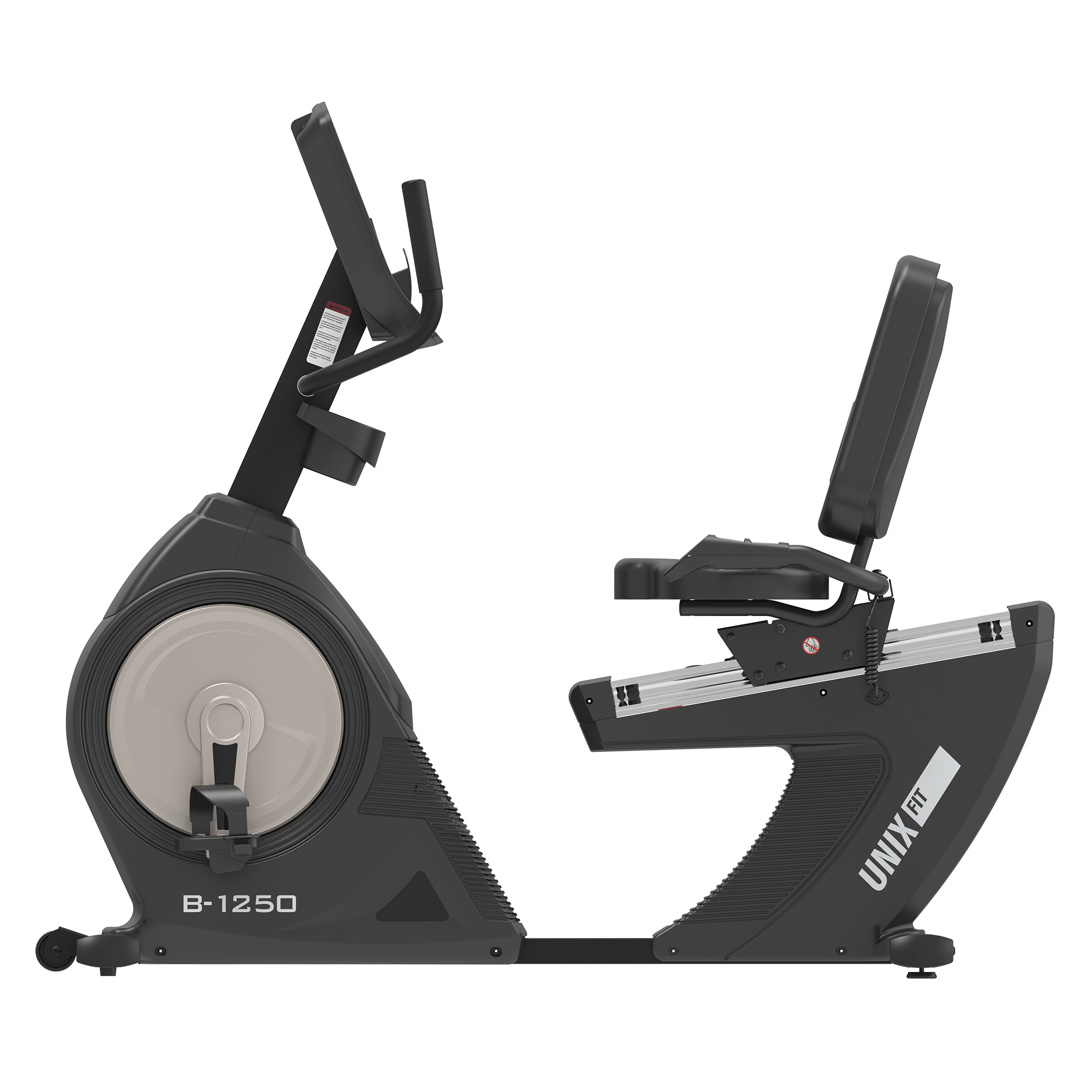 Горизонтальный велотренажер UnixFit B-1250 PRO RBB1250LCD7