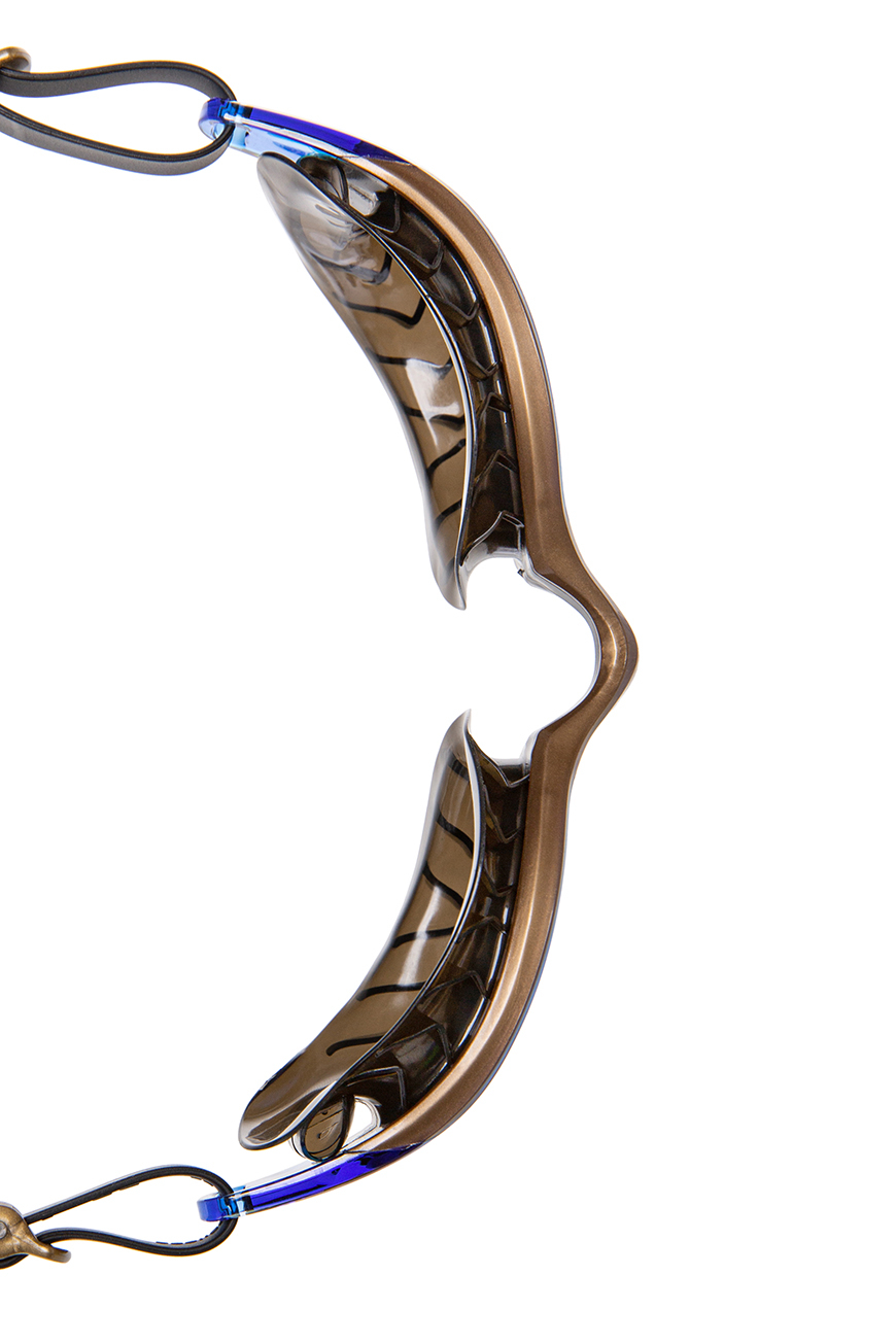 Очки для плавания Mad Wave Hydro flex rainbow M0424 16 0 01W черный