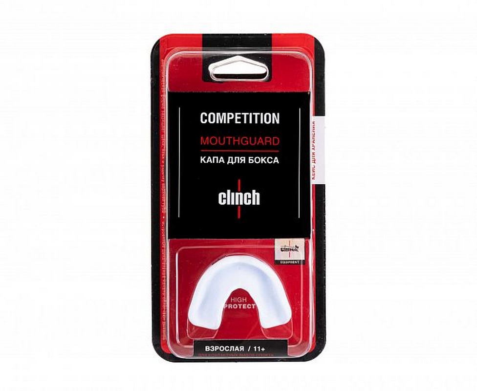 Капа одночелюстная Clinch Competition Single Layer Mouthguard C511 белый