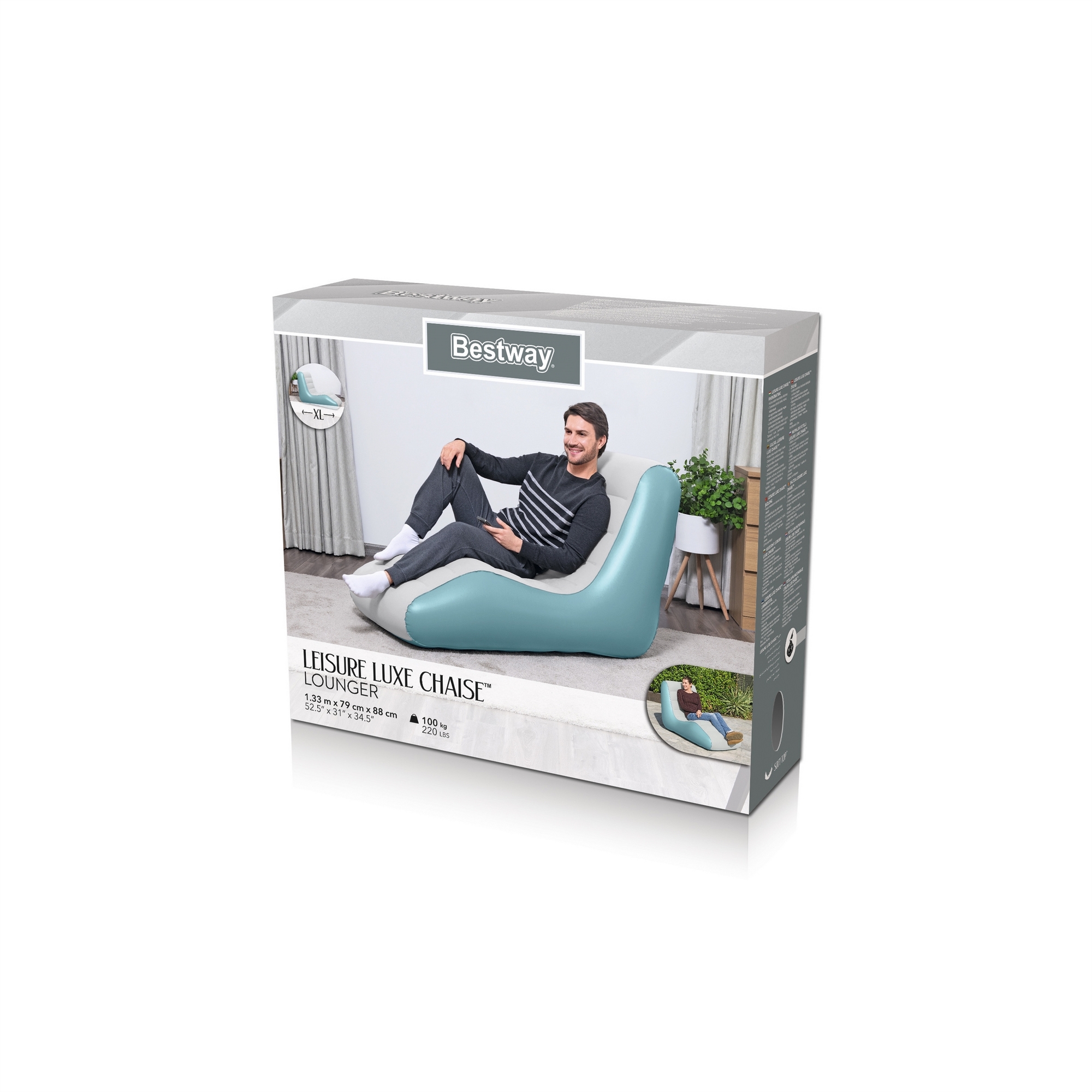 Надувное кресло Leisure Luxe 133x79x88см до 100 кг Bestway 75127