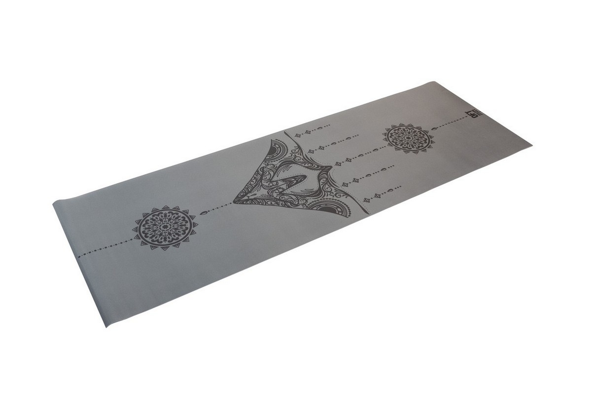 Коврик для йоги 183x61,5x0,25 см., в сумке с ремешком Original Fit.Tools FT-TYM025-GY серый