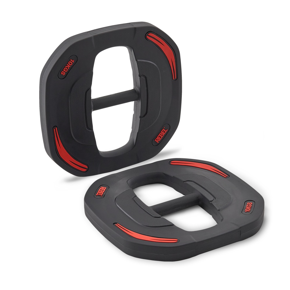 Диски 10 кг для памп-штанги для аэробики (пара) REBEL R-SMRTP R-SMRTD-10-PAIR