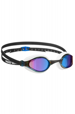 Очки для плавания юниорские Mad Wave Accelerator rainbow M0434 07 0 01W Черный