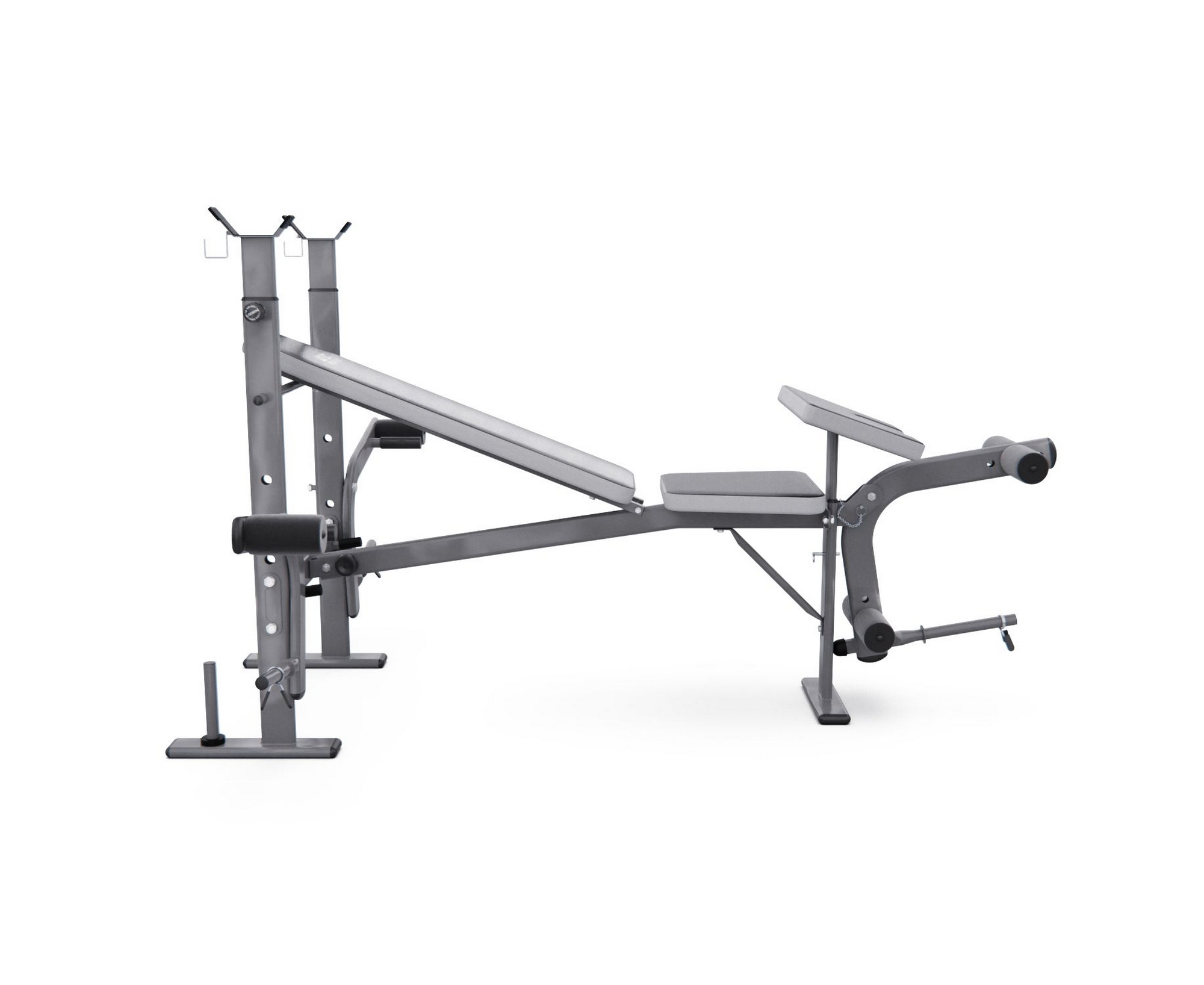 Скамья со стойками под штангу с партой для бицепса DFC D703/2 | Premium Fitness