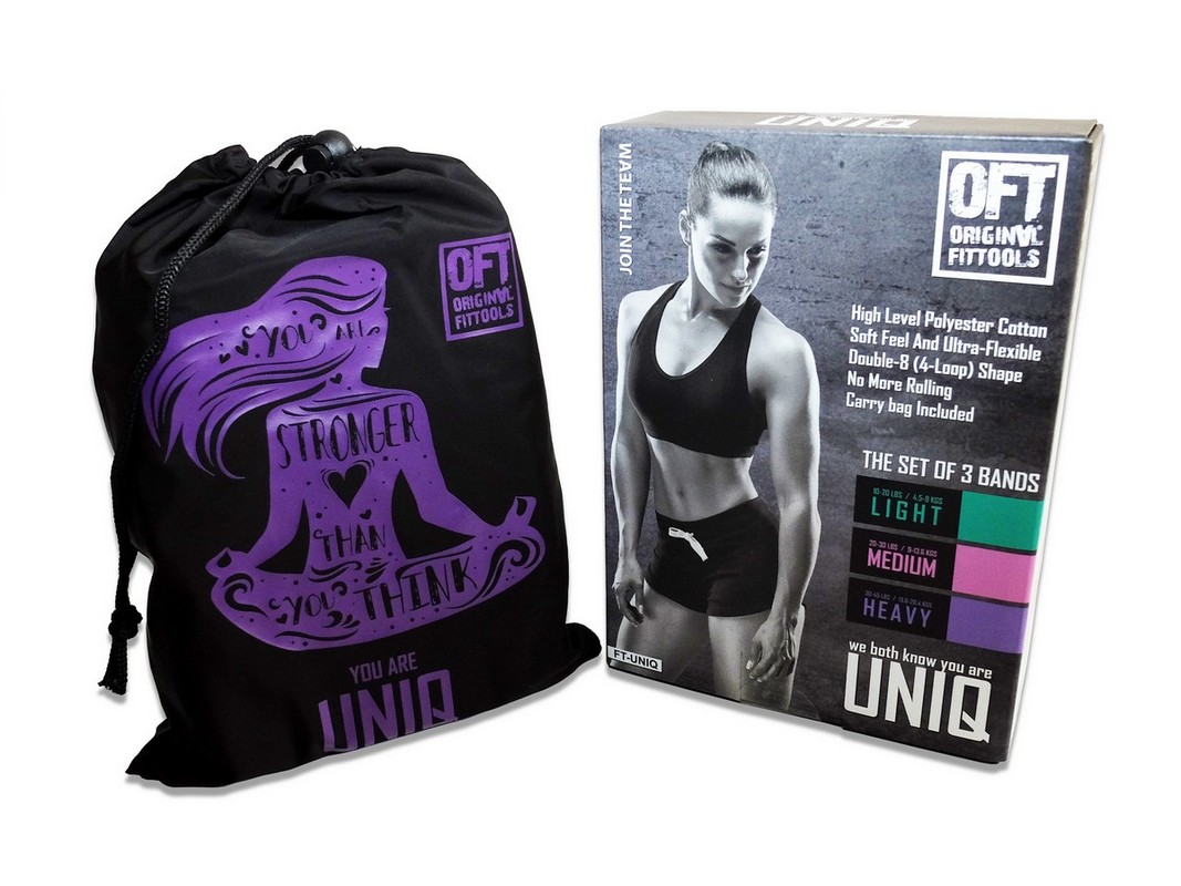 Набор из трех тканевых эспандеров UNIQ Original Fit.Tools FT-UNIQ