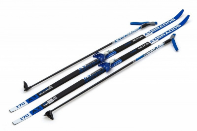 Лыжи Комплект 75 мм STC WAX Brados Active A3 Blue