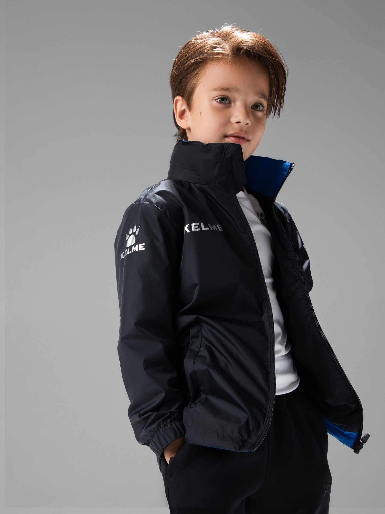 Детская ветровка Kelme Children's Raincoat 3803241-000 Black