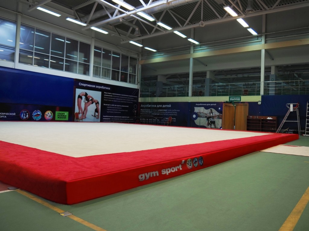 Ковер для спортивной гимнастики и акробатики GymSport STRONG PREMIUM RED 14x14