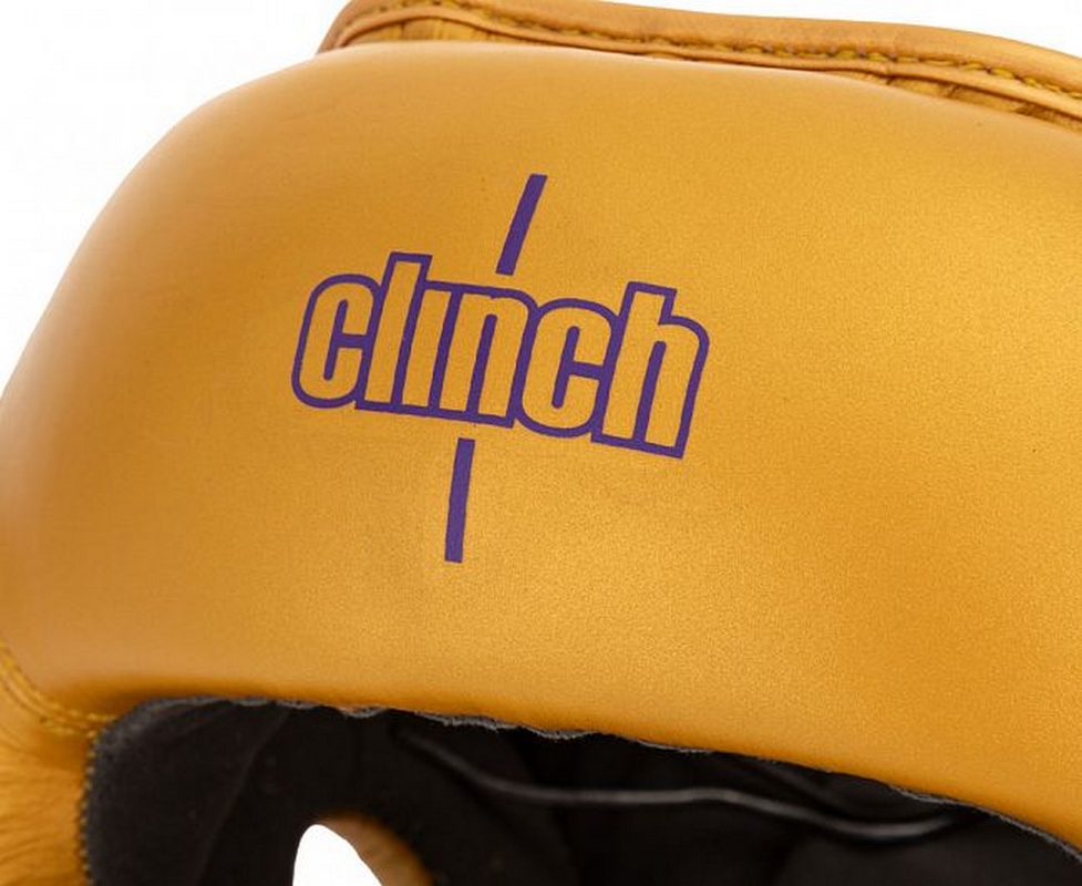 Шлем боксерский Clinch Undefeated C162 золотой